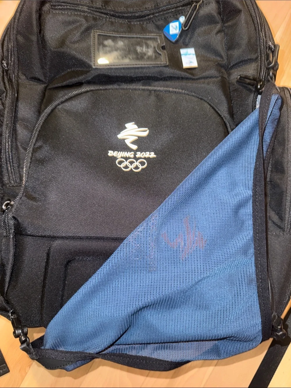 Beijing 2022 Olympic Navy and Black Backpack So much storage! Like new